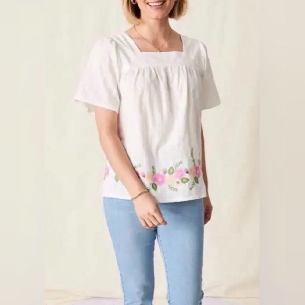 MATILDA JANE Women’s Enchanted Garden Best Dressed Embroidered Blouse - XXL